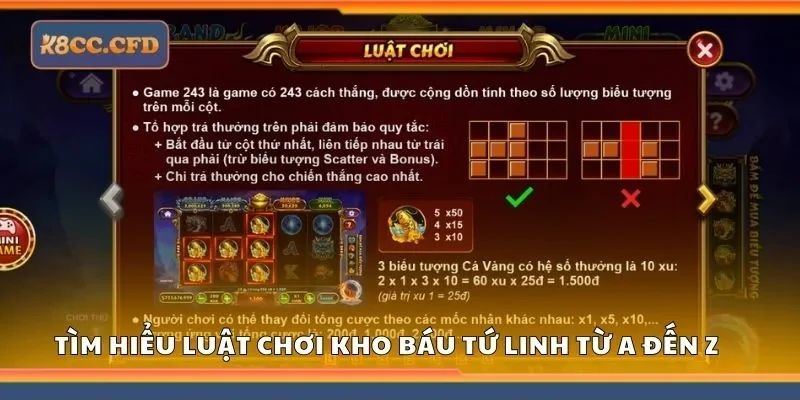 Tìm hiểu luật chơi kho báu tứ linh từ A đến Z