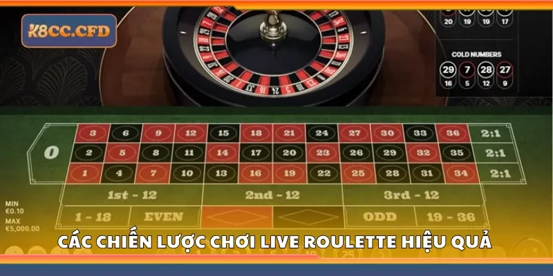 Các chiến thuật chơi Live Roulette hiệu quả tại K8
