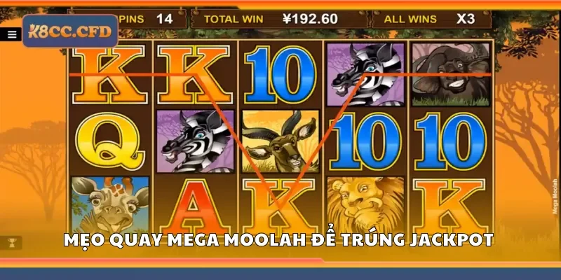 Mẹo quay Mega Moolah để trúng jackpot siêu khủng