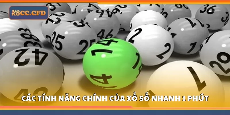 Các tính năng chính của xổ số nhanh 1 phút